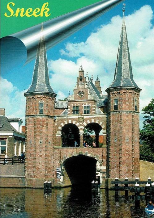 Ansichtkaart Sneek Waterpoort, Verzamelen, Ansichtkaarten | Nederland, Ongelopen, Friesland, 1980 tot heden, Ophalen of Verzenden