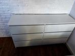 IKEA MALM ladekast 6 lades – wit – goede staat, Ophalen, 100 tot 150 cm, 5 laden of meer, Zo goed als nieuw