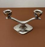 Verzilverde kandelaar, Antiek en Kunst, Ophalen of Verzenden, Zilver