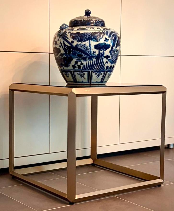 Van Roon Living Bijzettafel/Hoektafel., Huis en Inrichting, Tafels | Bijzettafels, Zo goed als nieuw, Vierkant, 45 tot 60 cm, 55 tot 75 cm