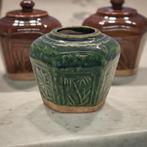 Chinees groen geglazuurde Gember Shekwan / Shiwa pot, Verzenden