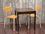 Tubax plywood beige stoelen ( 60 stuks beschikbaar), Vijf, Zes of meer stoelen, Metaal, Gebruikt, Vintage