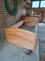 Houten bed, Huis en Inrichting, Ophalen, 90 cm, Eenpersoons, Bruin