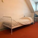 IKEA Minnen Meegroeibed - Zo goed als nieuw!, Huis en Inrichting, Slaapkamer | Bedden, Ophalen, Verstelbaar, Eenpersoons, Wit
