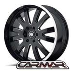 20” Black Rhino COLUMBIA Gloss Black met gebruikte Bridgesto, -, 265 mm, -, Banden en Velgen