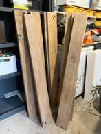 Oude eiken wagonplanken, Doe-het-zelf en Verbouw, Hout en Planken, Ophalen, Gebruikt, 25 tot 50 mm, Eiken