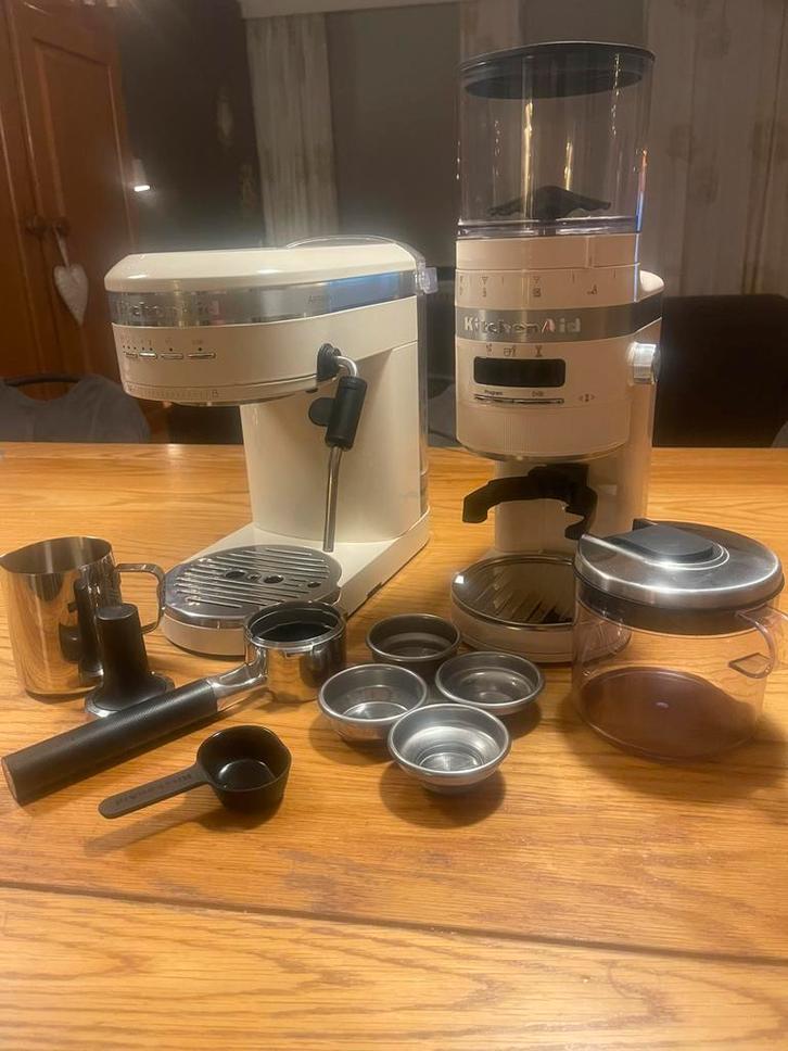 KitchenAid 5KES6503EAC, Witgoed en Apparatuur, Koffiezetapparaten, Zo goed als nieuw, Gemalen koffie, Overige modellen, Ophalen of Verzenden