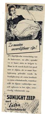 2x Ze moesten onverslijtbaar zijn, gebruik dan SUNLIGHT ZEEP, Verzamelen, Merken en Reclamevoorwerpen, Verzenden, Zo goed als nieuw