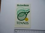 sticker Heineken tennis sport retro vintage, Sport, Verzenden