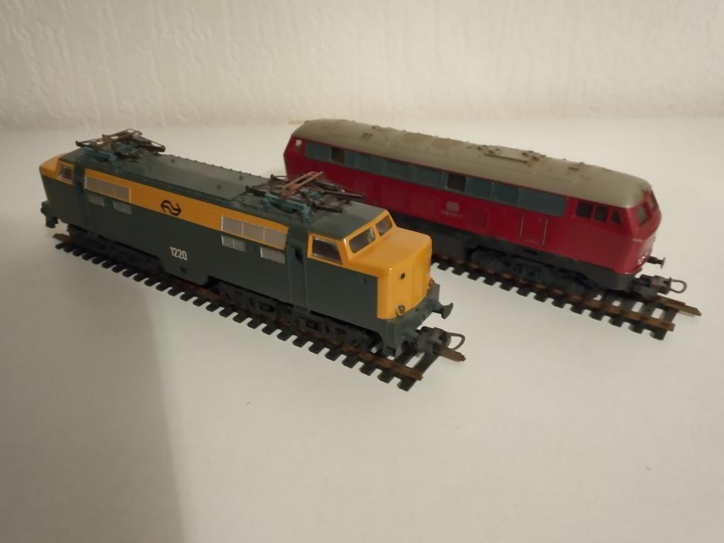 Modeltreinen locomotieven NS 1220 en DB Deutsche Bundesbahn, Gebruikt, Analoog, Ophalen of Verzenden, Lima