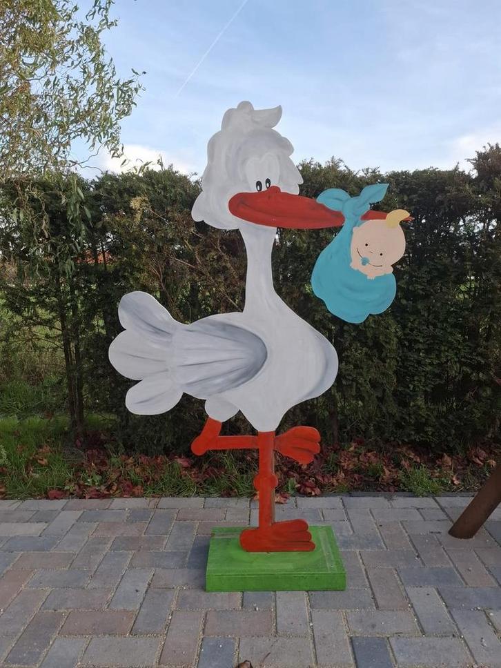 Ooievaar Geboortebord, Kinderen en Baby's, Kraamcadeaus en Geboorteborden, Ophalen