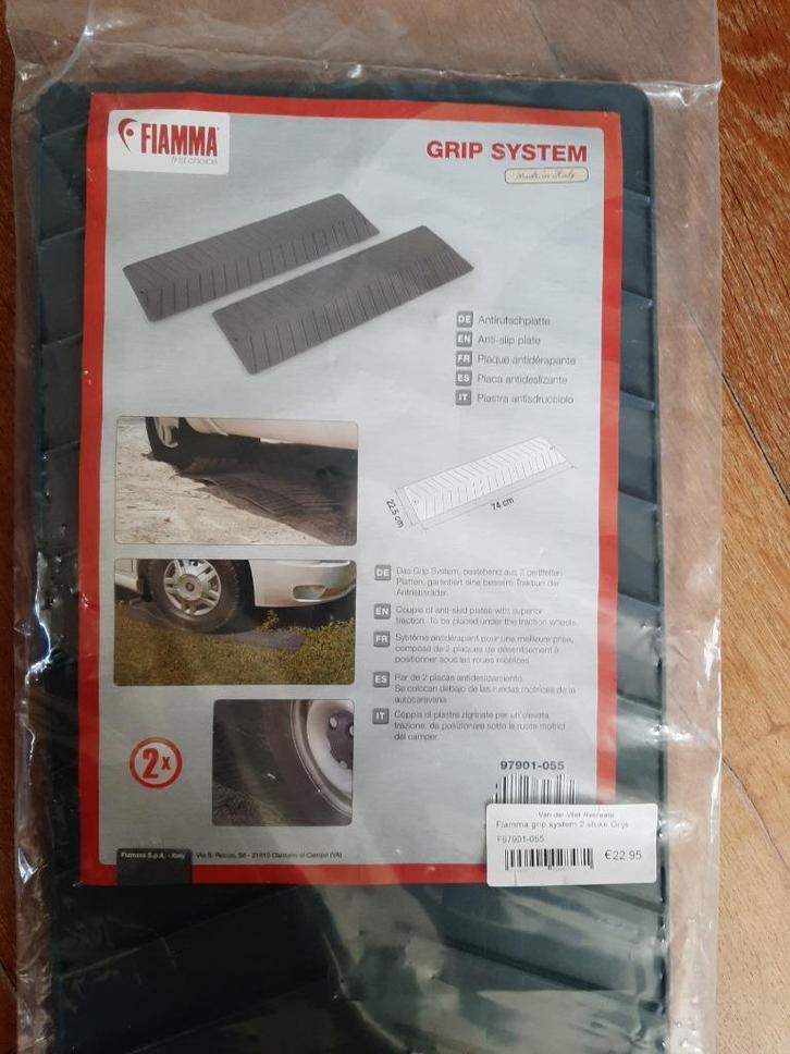 platte  antislip oprijplaten  Fiamma  Grip systeem   NIEUW, Caravans en Kamperen, Camper-accessoires, Nieuw, Ophalen of Verzenden