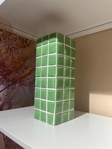 &Klevering Tile bloempot, Groen beschikbaar voor biedingen