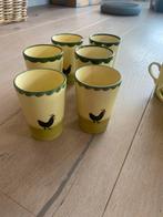 Bekers kip en haan zeller fayencerie, Ophalen of Verzenden, Zo goed als nieuw, Overige stijlen, Kop(pen) en/of Schotel(s)