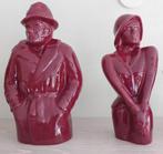 2 x roze standbeeld man en vrouw., Ophalen of Verzenden, Zo goed als nieuw