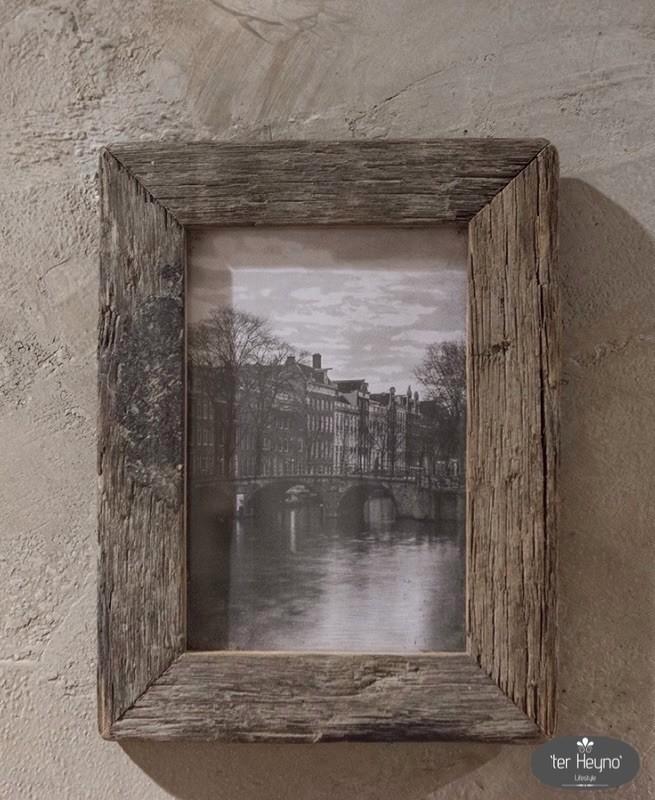 Oud houten truckwood fotolijst S foto stoer sober landelijk, Huis en Inrichting, Woonaccessoires | Lijsten, Nieuw, Minder dan 50 cm