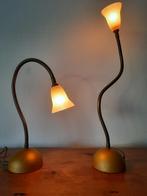 2 NOLLET TAFELLAMPEN GIETIJZER, 50 tot 75 cm, Modern klassiek, Ophalen of Verzenden, Zo goed als nieuw