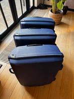 Samsonite Koffers - Set van 3, Sieraden, Tassen en Uiterlijk, Koffers, Gebruikt, Hard kunststof, 45 tot 55 cm, Uitschuifbare handgreep