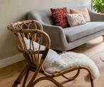 Rieten fauteuil, Huis en Inrichting, Ophalen, Zo goed als nieuw, 75 tot 100 cm, 50 tot 75 cm