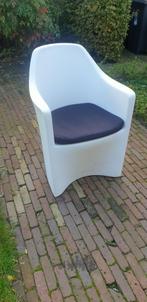 4 witte Hartman tuinstoelen., Tuin en Terras, Tuinstoelen, Ophalen, Zo goed als nieuw, Kunststof