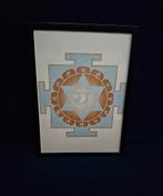 Schilderij Symbool 4e Chakra Afbeelding met Gratis Lijst, Verzenden, Nieuw, Yogamat