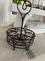 Oud eierrekje eiermand brocante rek mand frans, Ophalen of Verzenden