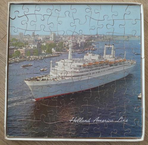 Holland America Line houten puzzel ss Rotterdam, Verzamelen, Scheepvaart, Gebruikt, Ophalen of Verzenden