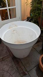 Grote witte plantenpot 80cm, Tuin en Terras, Bloempotten, Ophalen, Kunststof, Gebruikt, Balkon