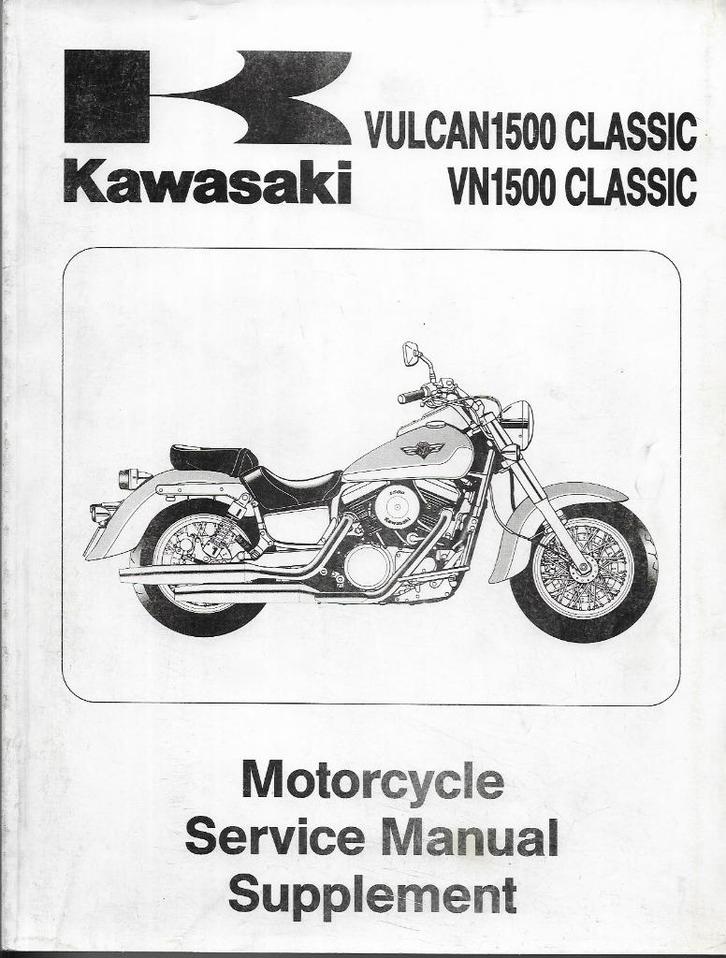 Kawasaki Vulcan 1500 Classic VN1500 Supplement (6171z), Motoren, Handleidingen en Instructieboekjes, Kawasaki, Verzenden