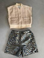 Shoeby leopard short en teddy-leopard gilet bodywarmer, Ophalen of Verzenden, Zo goed als nieuw, Meisje