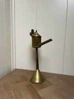 Antieke koperen olielamp snotneus vintage zara H&m specht, Antiek en Kunst, Antiek | Koper en Brons, Ophalen of Verzenden, Koper