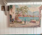 Vintage, oud, schilderij, olieverf op doek, Ophalen