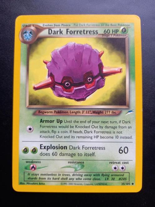 Dark Forretress 35/105 Neo Destiny, Hobby en Vrije tijd, Verzamelkaartspellen | Pokémon, Zo goed als nieuw, Losse kaart, Ophalen of Verzenden