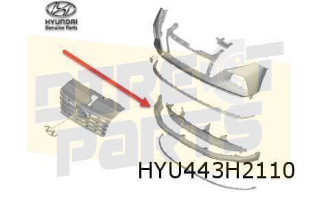 Hyundai Tucson (1/21-) voorbumper onderlijst (bij skidplate), Auto-onderdelen, Carrosserie en Plaatwerk, Bumper, Hyundai, Voor