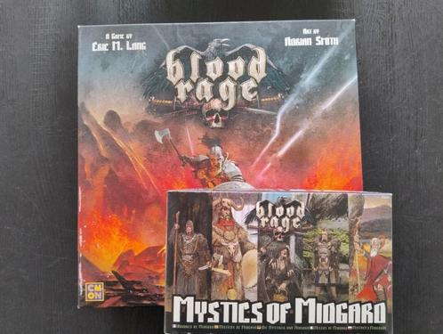 Blood rage met expansion (Mystics), Hobby en Vrije tijd, Gezelschapsspellen | Bordspellen, Gebruikt, Een of twee spelers, Drie of vier spelers
