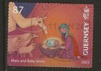 Guernsey 85, kerstkribbe voor GWD52, Verzenden, Gestempeld