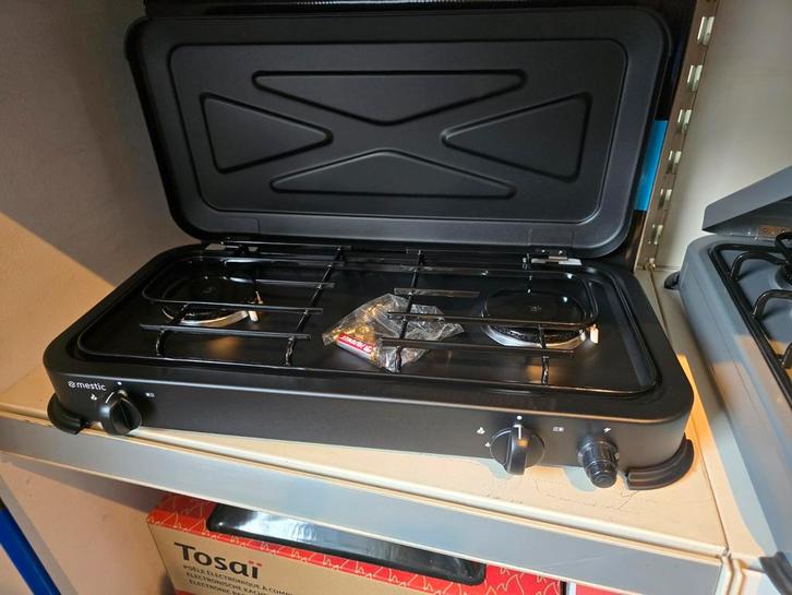 Gascomfoor 2-pits - Zwart, Caravans en Kamperen, Kampeeraccessoires, Nieuw, Ophalen of Verzenden