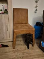 Bruine leren stoel, Ophalen of Verzenden