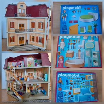 Playmobil Herenhuis - Compleet ingericht met extra sets 5303 beschikbaar voor biedingen