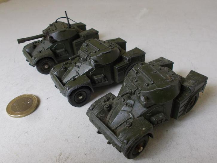 1963 Dinky Toys 814  AML PANHARD 3 X in 1 koop! (Opknappers), Hobby en Vrije tijd, Modelauto's | 1:43, Gebruikt, Overige typen