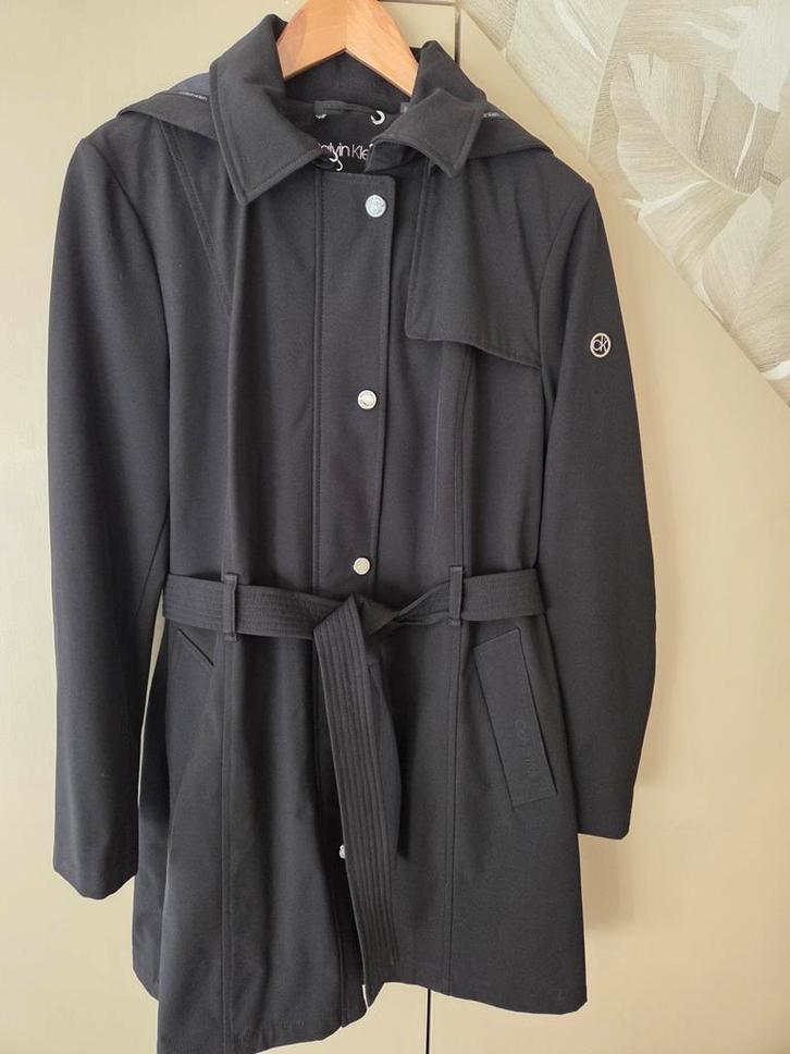 CALVIN KLEIN...prachtige ZWARTE  herfstjas...MAAT L...ZGAN, Kleding | Heren, Jassen | Zomer, Zo goed als nieuw, Zwart, Ophalen of Verzenden