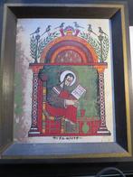 Ethiopische icoon naar een afbeelding van de heilige Marcus, Antiek en Kunst, Kunst | Etsen en Gravures, Ophalen of Verzenden