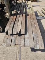 25 - Hardhouten (schutting)palen, tuin, weide, terras, Ophalen, Gebruikt, Palen, Hardhout