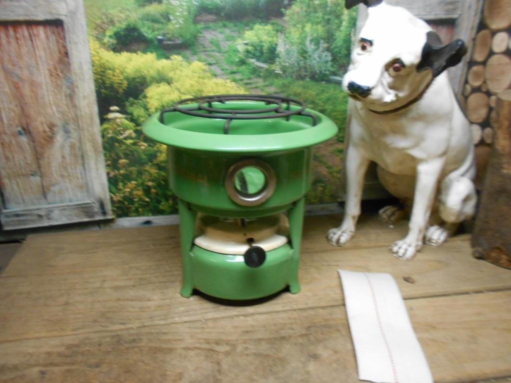 🔥   emaille petroleumstellen reseda oliestellen 🔥, Antiek en Kunst, Antiek | Emaille, Ophalen of Verzenden