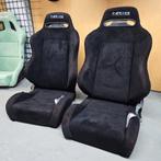 NRG Type-R alcantara zwart sportstoel verstelbaar Kuipstoel, Ophalen of Verzenden