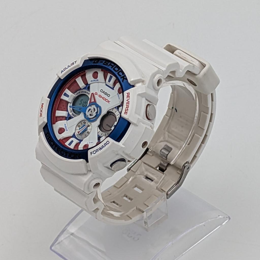 G-Shock Limited GA201-TR Tri color wit rood blauw - Nette st, Ruilrijk, Zo goed als nieuw, Info@ruilrijk.nl, Neerstraat 60, 6041 KD Roermond