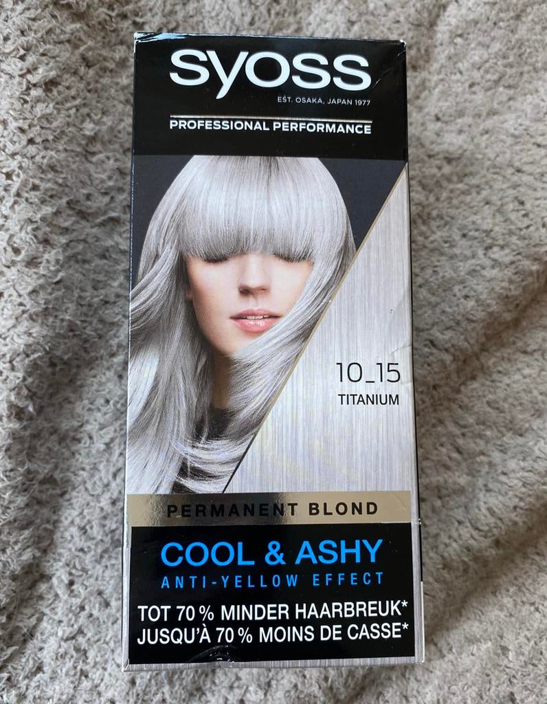 Haarverf - Syoss Color Baseline 10-15 Titanium, Ophalen of Verzenden, Nieuw, Overige typen