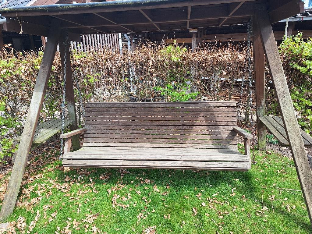 Schommelbank, Tuin en Terras, Tuinbanken, Ophalen, Gebruikt, Hout, Schommelbank