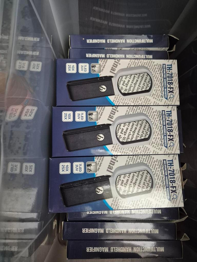 Multifunctioneel handvergrootglas TH-7018-FX (20 stuks), Hobby en Vrije tijd, Vergrootglazen, Loepen en Loeplampen, Ophalen of Verzenden