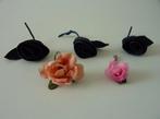 kunst roos zijde rozen 5 stuks roze blauw zwart, Huis en Inrichting, Woonaccessoires | Kunstplanten en Kunstbloemen, Ophalen, Nieuw